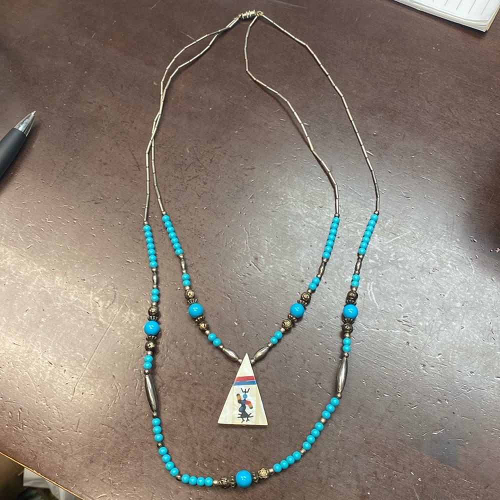 Native American dancer necklace